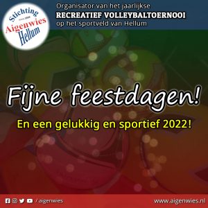 Fijne feestdagen 2021