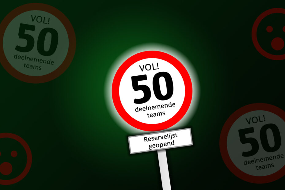 Inschrijflijst VOL! Reservelijst geopend!