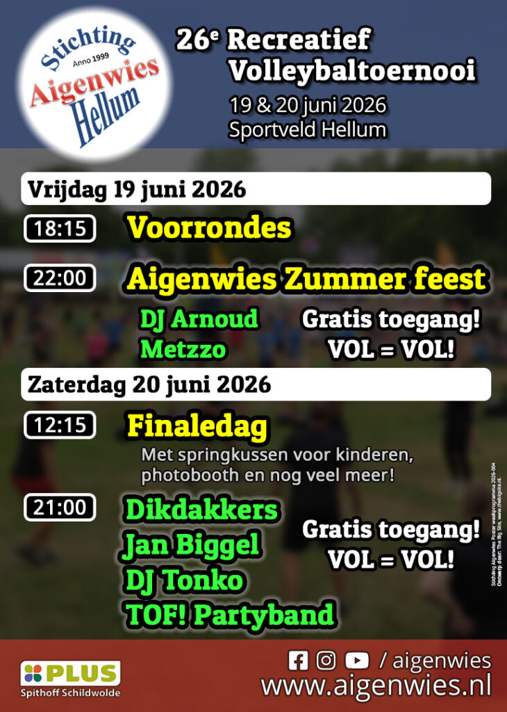 Poster weekprogramma 2026