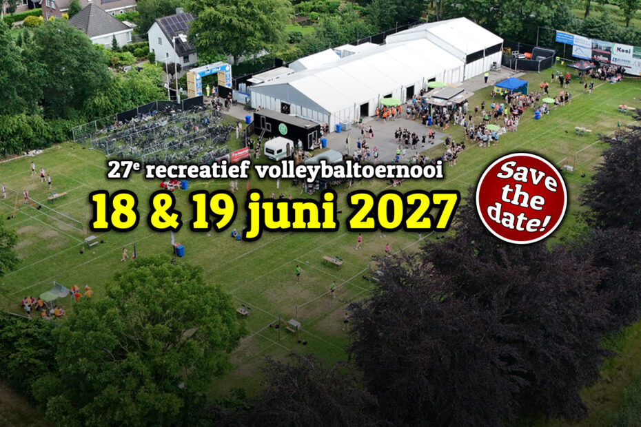 Aankondiging 27e recreatief volleybaltoernooi - Nieuwsheader